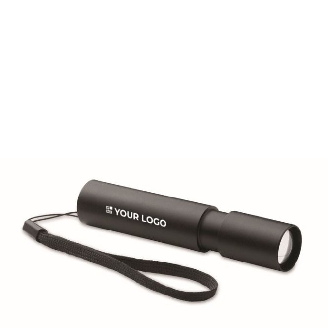 Linterna recargable con 3 ajustes de luz y función de acercar y alejar