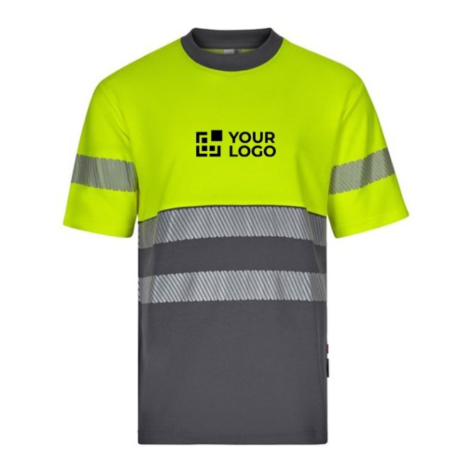 Camiseta laboral bicolor de piqué de algodón y poliéster 150 g/m2 