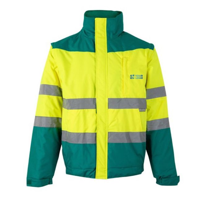 Chaqueta laboral extra grande de poliéster reflectante 180 g/m2 
