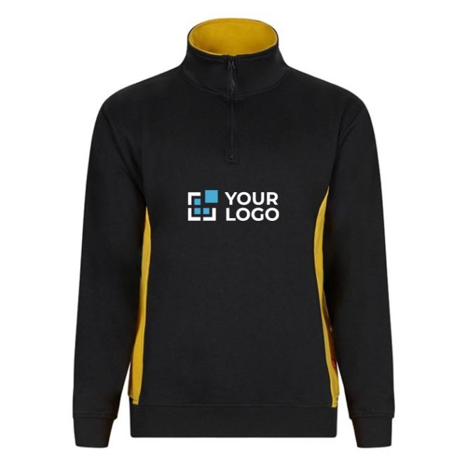 Jersey de felpa laboral bicolor en algodón y poliéster 260 g/m2 