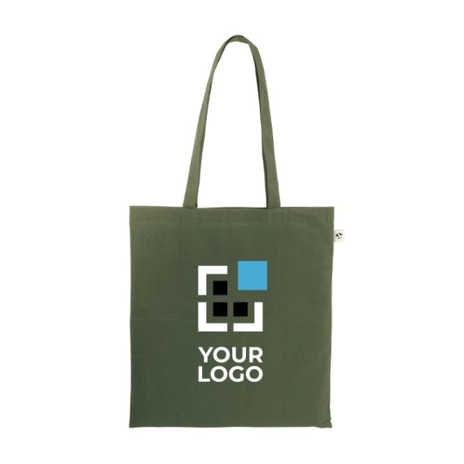 Bolsa de la compra de algodón reciclado y poliéster 150 g/m2