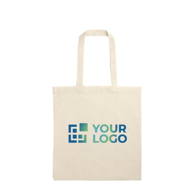 Bolsa natural versátil de algodón y poliéster con asas 140 g/m2