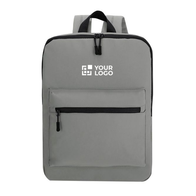 Mochila para portátil de suave PU con bolsillo frontal 15''