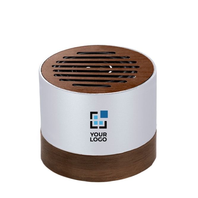Altavoz de aluminio reciclado GRS y madera de nogal 3W
