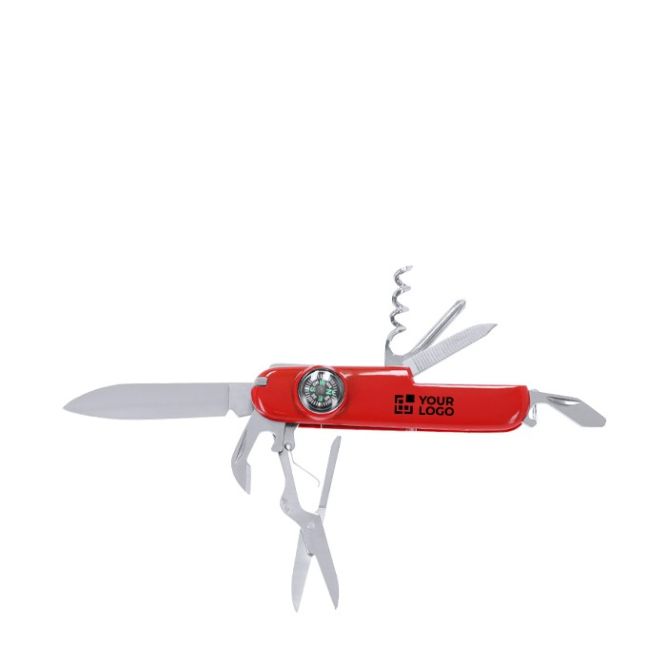 Clásica navaja multiusos de acero inoxidable con 10 funciones