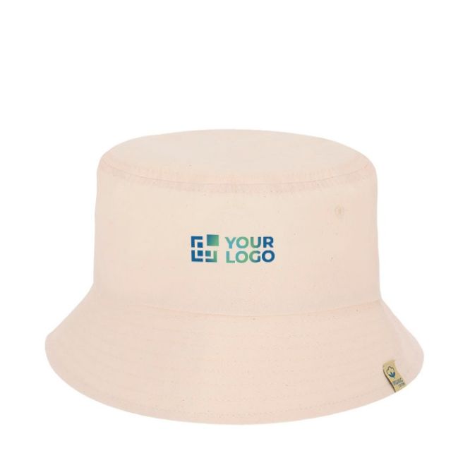 Gorro estilo bob de algodón 100% orgánico de color natural