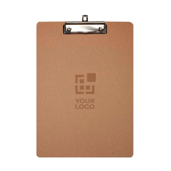 Portapapeles hecho de fibra de densidad media con clip sujetador