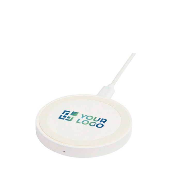 Base de carga inalámbrica con cable 2 en 1 de plástico reciclado 15W