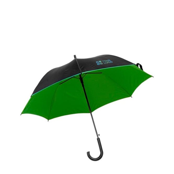 Paraguas de 8 paneles de color negro con interior de color Ø103