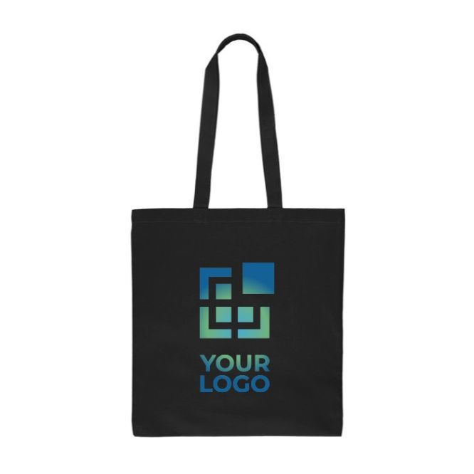 Bolsa de la compra de algodón de colores Oeko-Tex® 140 g/m2