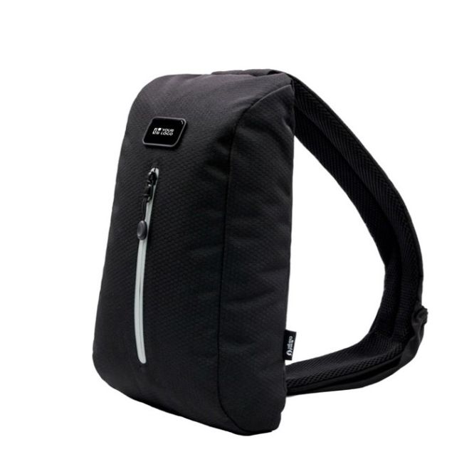 Bandolera grande cruzada de RPET reflectante BrandCharger