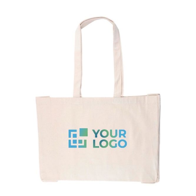 Bolsa de la compra de algodón natural Oeko-Tex® 220 g/m2