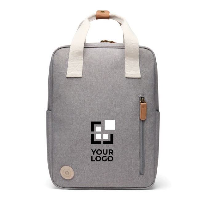 Mochila de viaje ecológica con compartimento lateral para botella