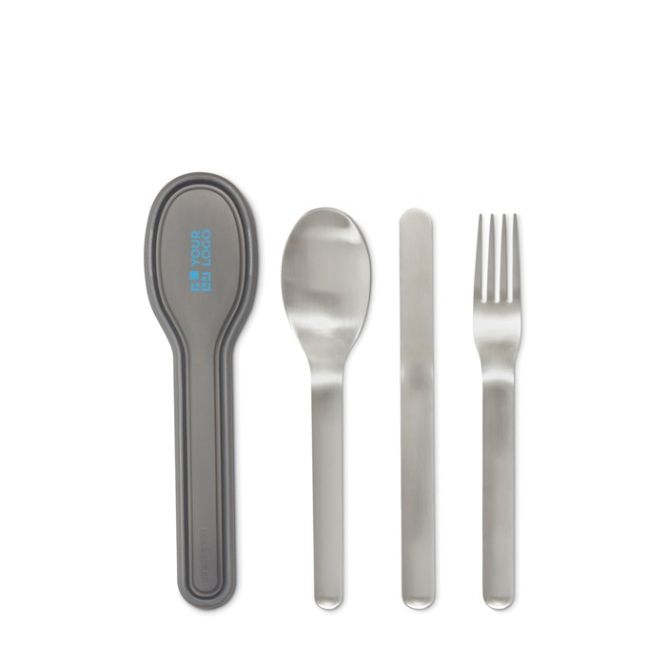 Set elegante de cubiertos de acero inoxidable Black+Blum