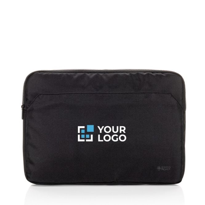 Funda de RPET con forro y bolsillo frontal Swiss Peak PC 15,6