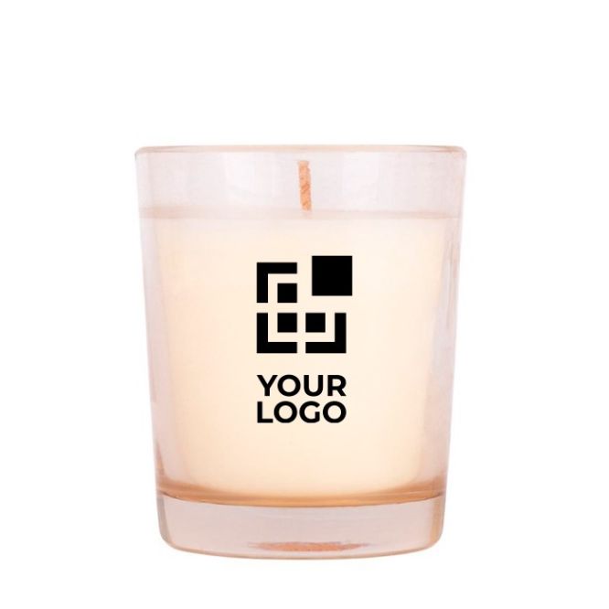 Vela de parafina aromatizada en tarro de cristal translucido