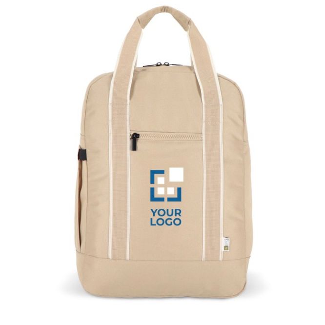 Mochila de RPET para portátil con funcionalidad de bolsa 15.6''