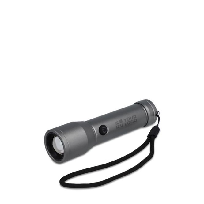 Linterna LED recargable de aluminio reciclado y resistente al agua