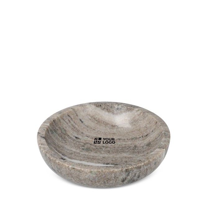 Elegante cuenco de mármol ideal para aperitivos o uso decorativo