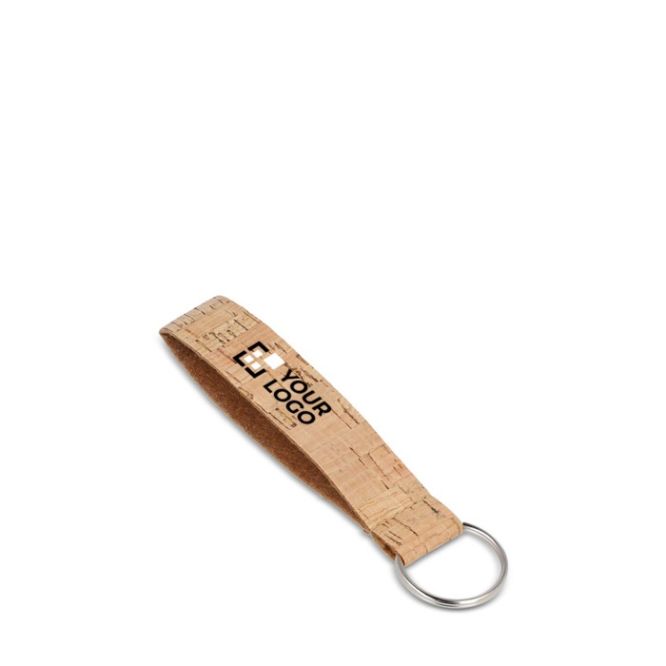 Llavero muñequera hecho de corcho natural para personalizar
