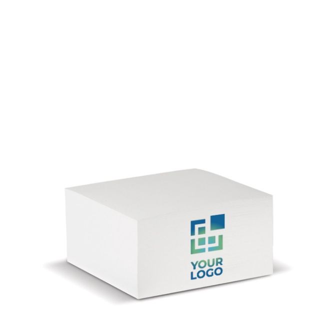 Taco de notas de 420 hojas lisas con certificación FSC 10x10x5cm