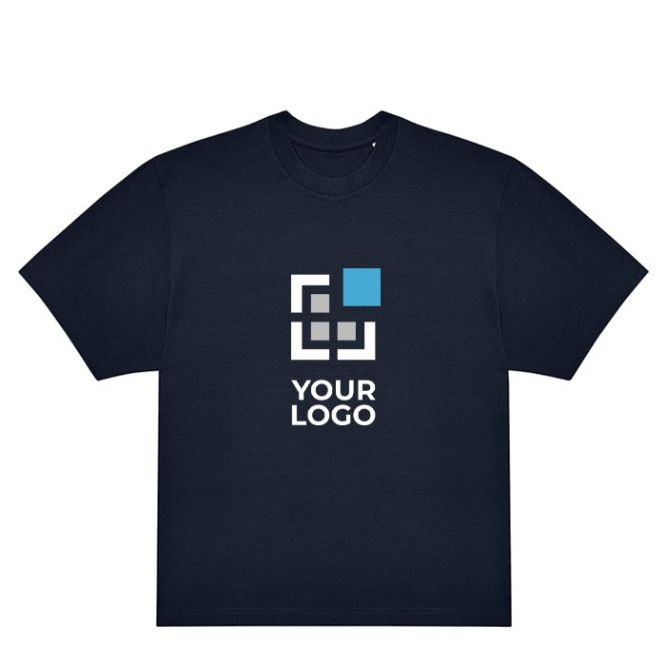 Camiseta oversized de algodón sostenible con tejido grueso 220 g/m2 B&C vista de impresión