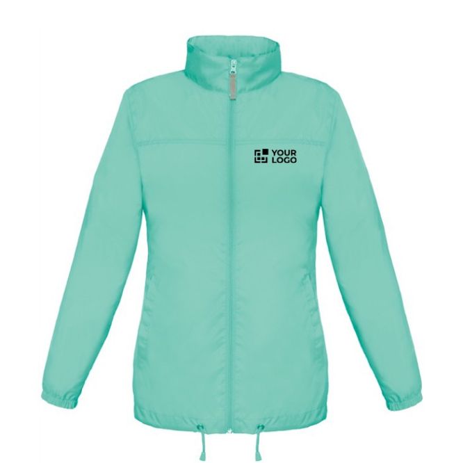 Cortaviento de nylon ajustable para mujer repelente al agua B&C 