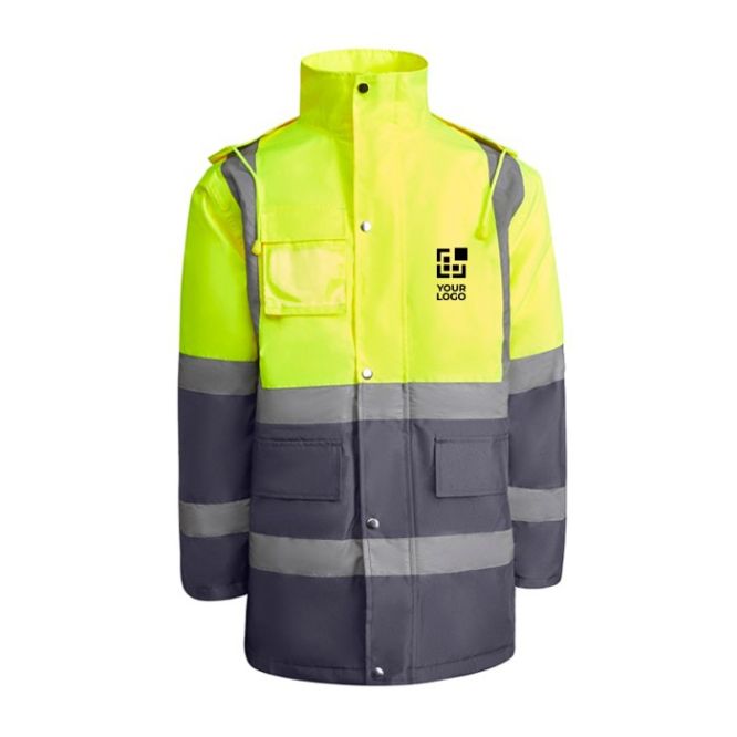 Parka laboral acolchada alta visibilidad 395 g/m2 Roly Merak 