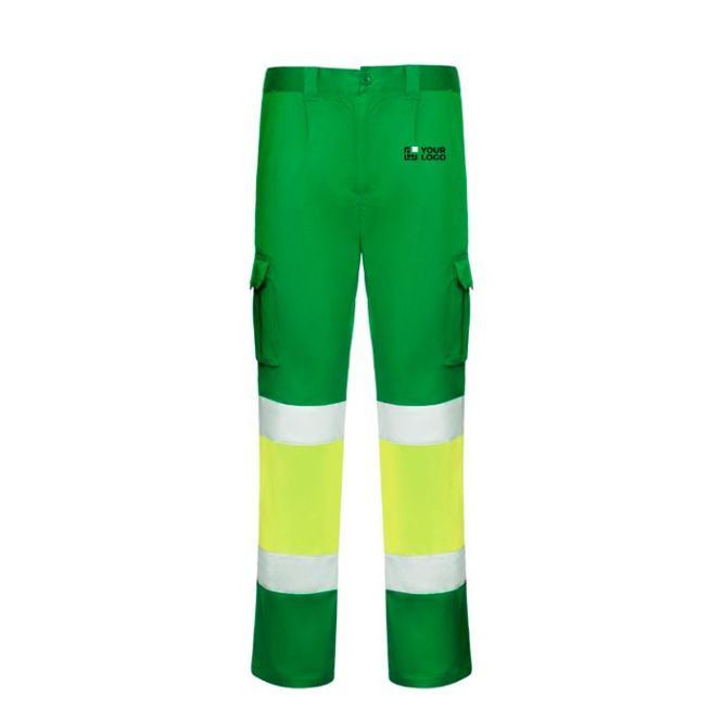 Pantalón laboral de alta visibilidad 250 g/m2 Roly Daily Stretch HV 