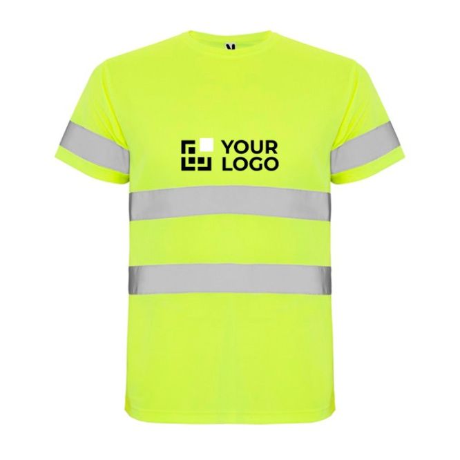 Camiseta técnica laboral de alta visibilidad 130 g/m2 Roly Delta 