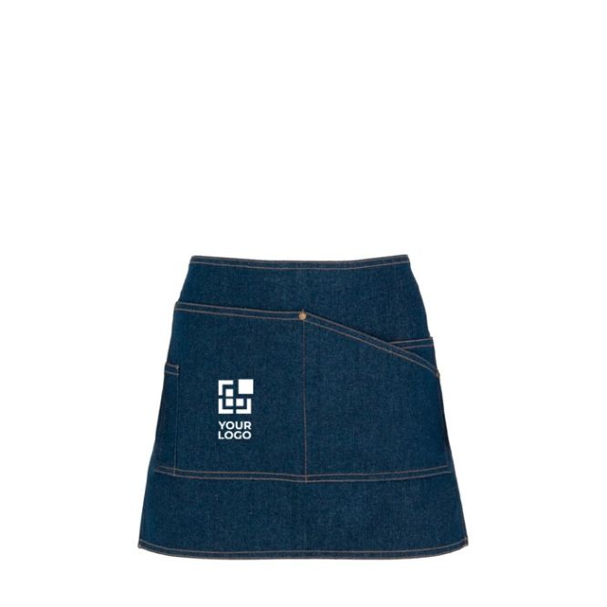 Delantal corto laboral para horeca estilo vaquero 250 g/m2 Roly Dacosta 