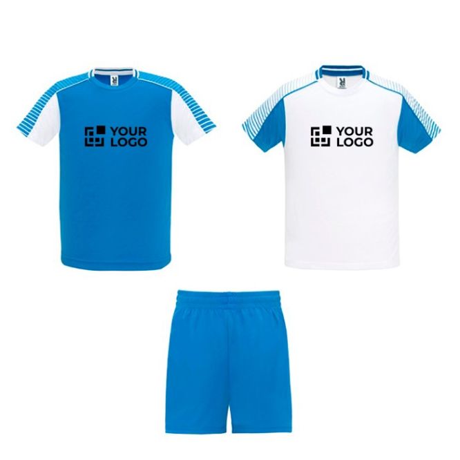 Conjunto sport unisex con 2 camisetas y 1 pantalón 140 g/m2 Roly Direct Juve 