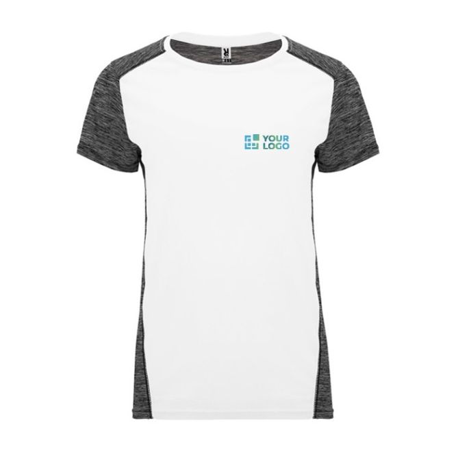 Camiseta técnica poliéster de mujer en doble color 135 g/m2 Roly Direct Zolder 