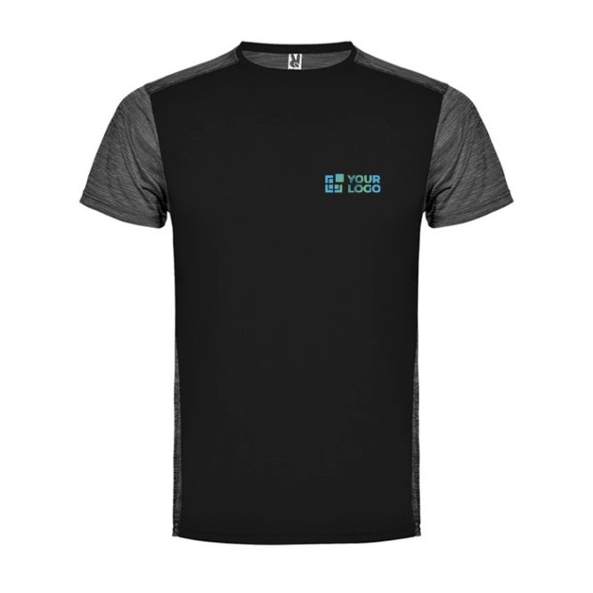 Camiseta técnica de manga corta en poliéster 135 g/m2 Roly Direct Zolder 