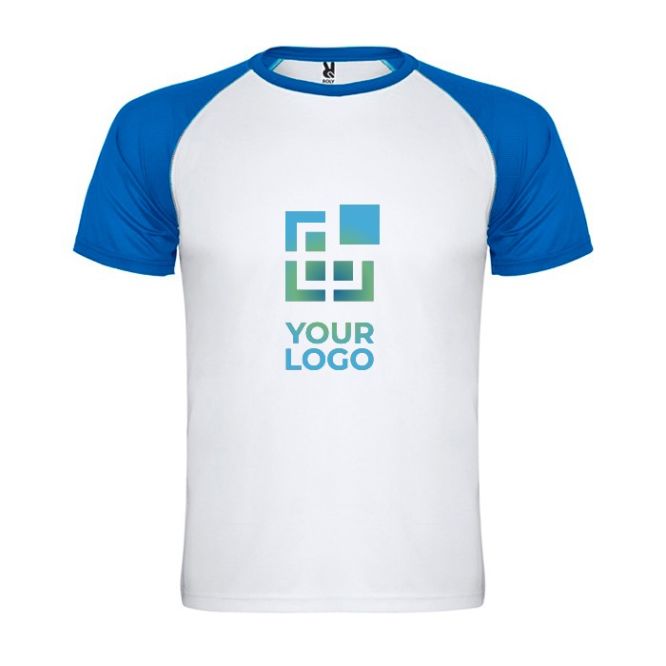 Camiseta sport de poliéster en doble color 140 g/m2 Roly Direct Indianapolis 