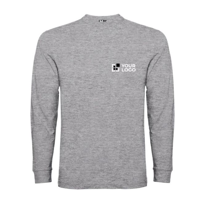 Camiseta de manga larga en algodón y puños canalé 165 g/m2 Roly Direct Pointer 