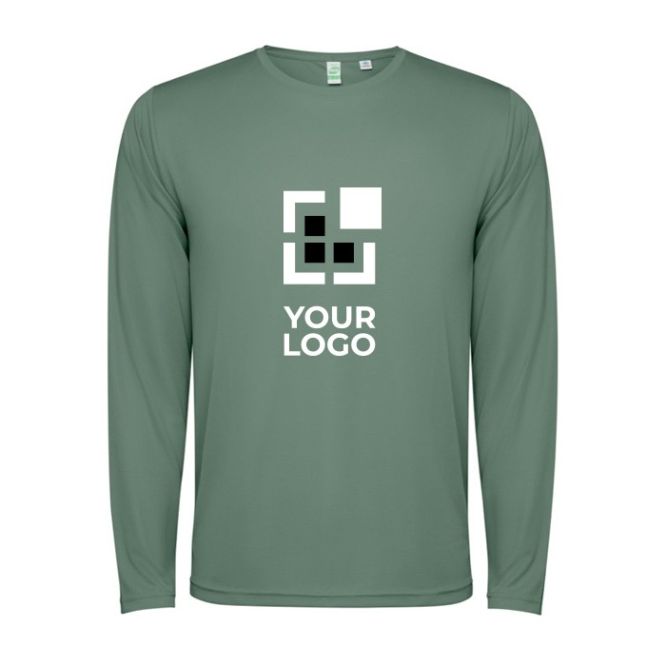 Camiseta técnica de manga larga en poliéster 125 g/m2 Roly Direct Estoril L/S 