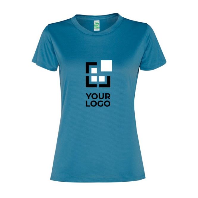 Camiseta de mujer de manga corta en poliéster reciclado 100 g/m2 Roly Direct Slam 