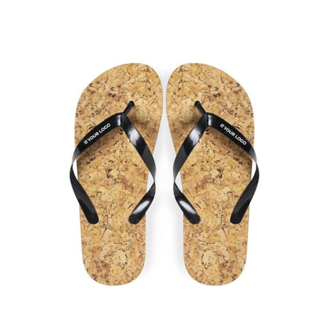 Chanclas con suela de EVA con efecto corcho Cork Design vista principal