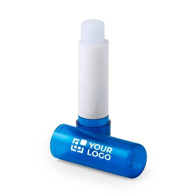 Bálsamo labial con SPF15 en estuche de colores translucidos