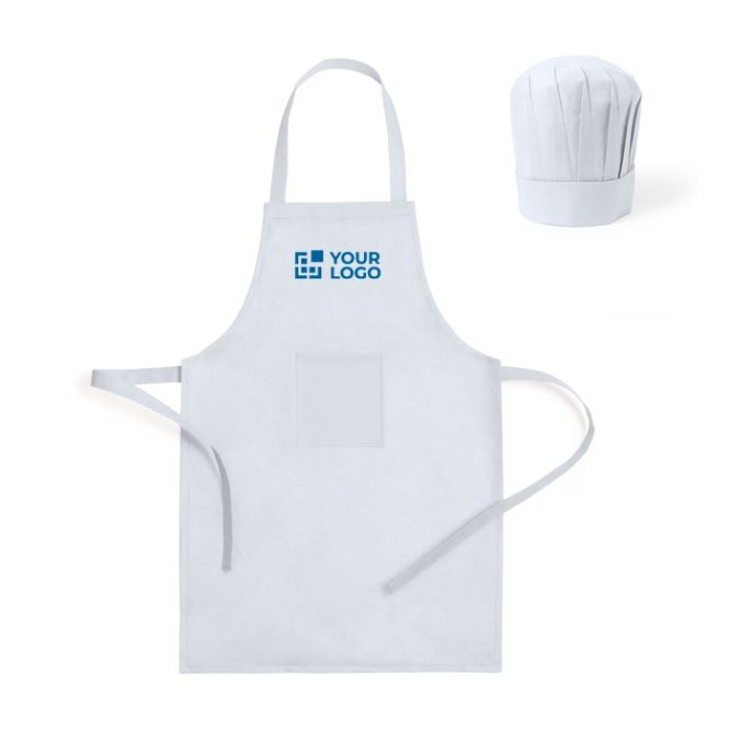 Set de delantal y gorro de cocina de non-woven para niños