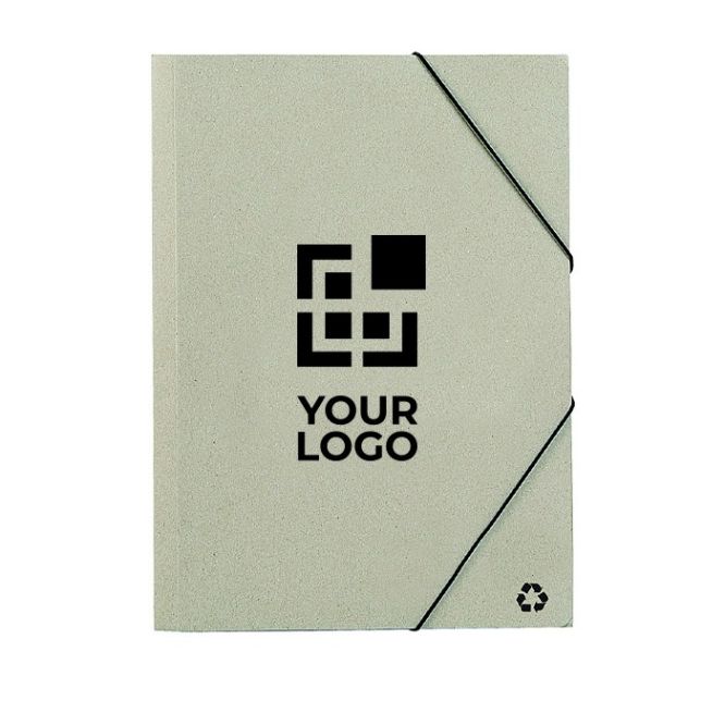 Carpeta ecológica de cartón reciclado con cierre elástico