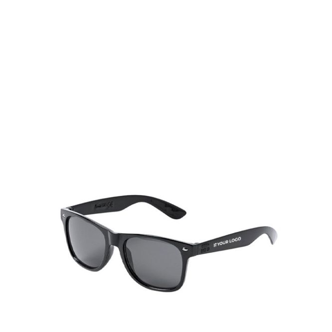 Gafas de sol de RPET con lente negro con protección UV400