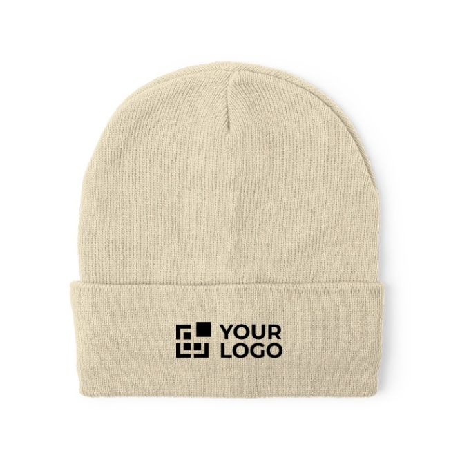 Gorro elástico de punto con dobladillo para personalizar vista principal