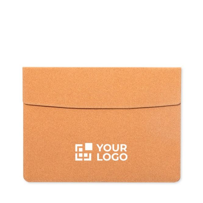 Funda para el portátil hecha de corcho con el interior acolchado 14''
