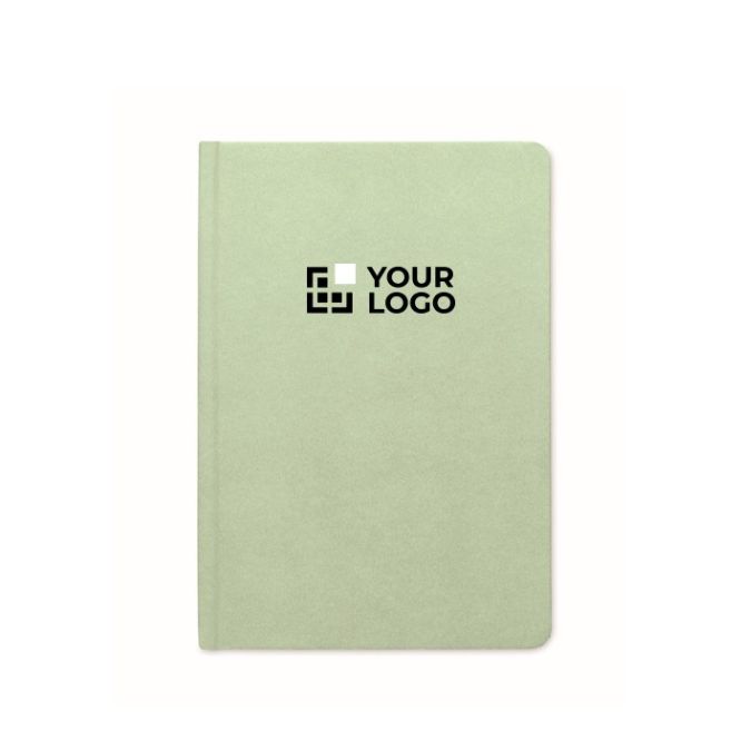 Libreta hecha de caña de azúcar de tapa dura A5 papel a rayas