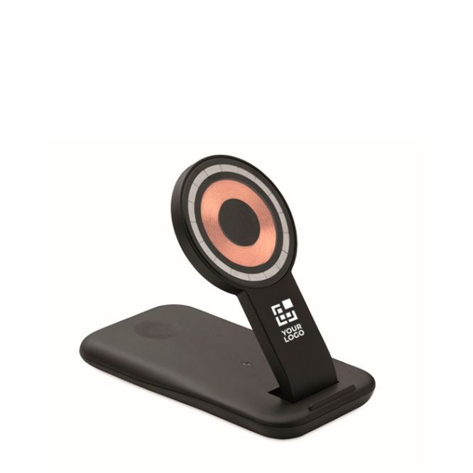 Base de carga 3 en 1 con soporte para móvil aptos para Apple®