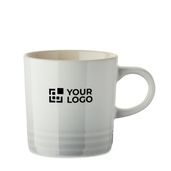 Taza de cerámica con degradado de color e interior blanco 290ml