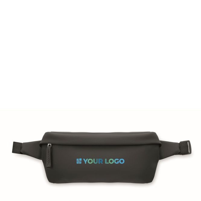 Riñonera de RPET y PU ajustable con un compartimiento general