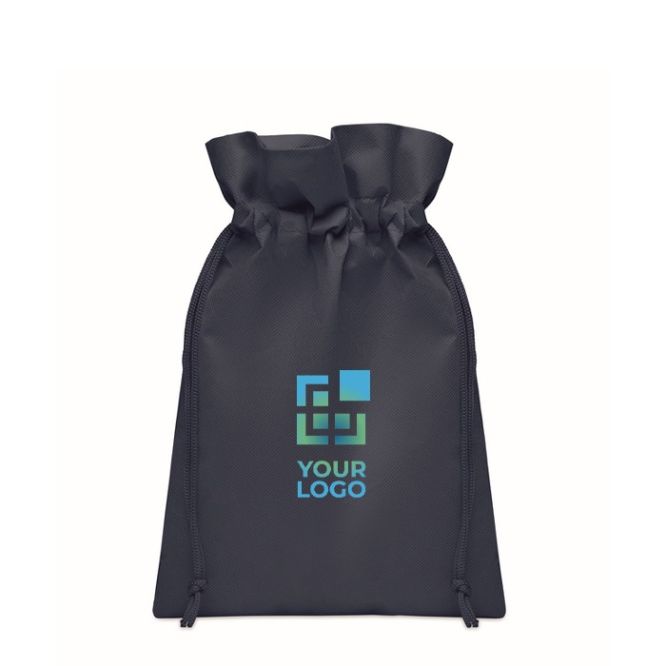 Bolsita de cuerdas pequeña unicolor para regalo de RPET 20x30cm